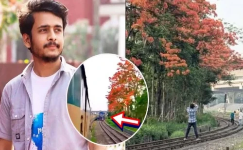 কৃষ্ণচূড়া ফুলের ছবি তোলার সময় এক তরুণ ফটোগ্রাফারের মর্মান্তিক মৃত্যু হয়েছে 